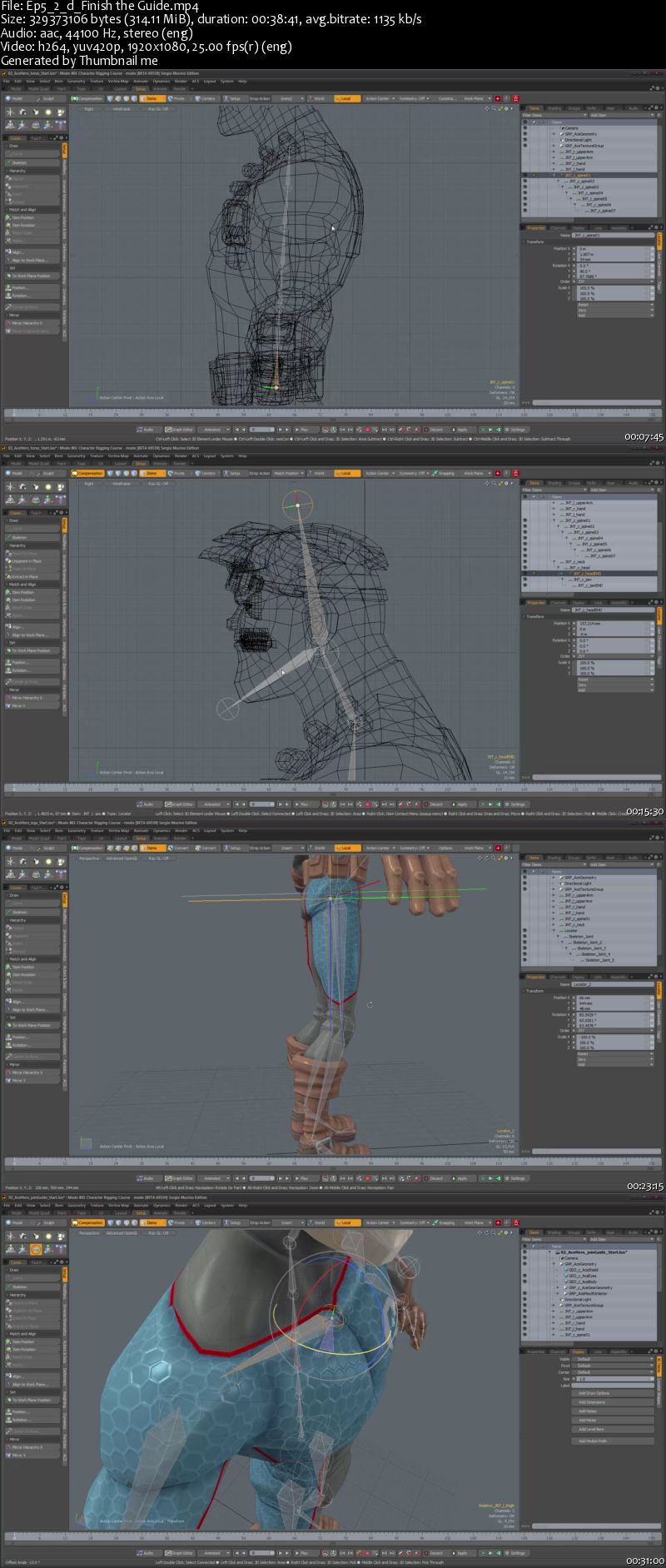 Modo - Character Rigging Course by Sergio Mucino (Course 1+2)