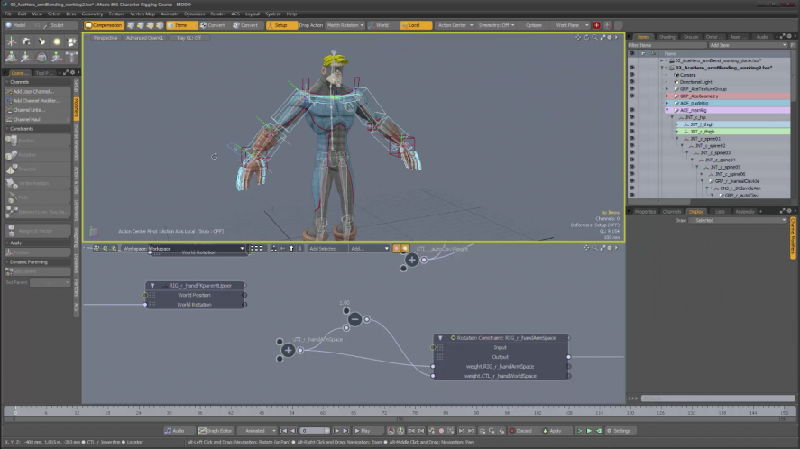 Modo - Character Rigging Course by Sergio Mucino (Course 1+2)