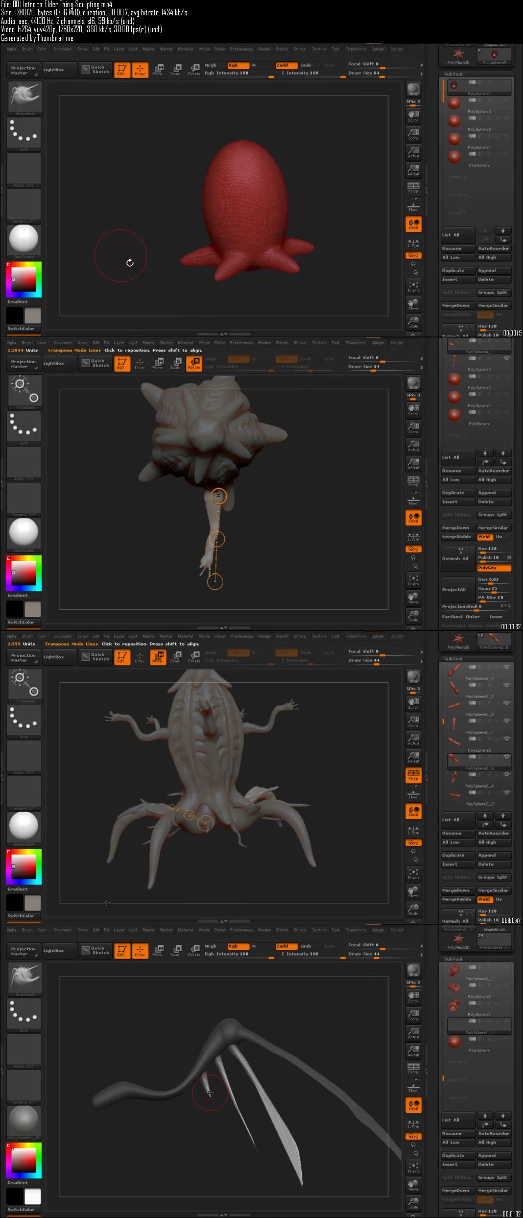 Sculpting CG Creatures in ZBrush: Elder Thing