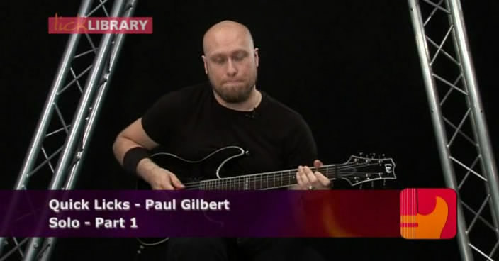 Quick Licks: Paul Gilbert Style Technical Shredding, Key of A