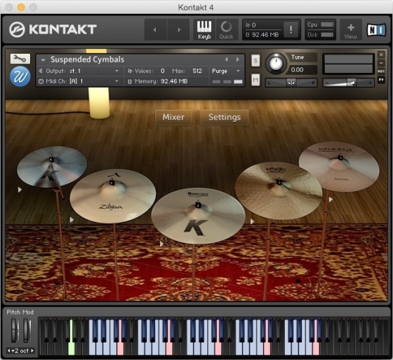 Wavesfactory Suspended Cymbals KONTAKT