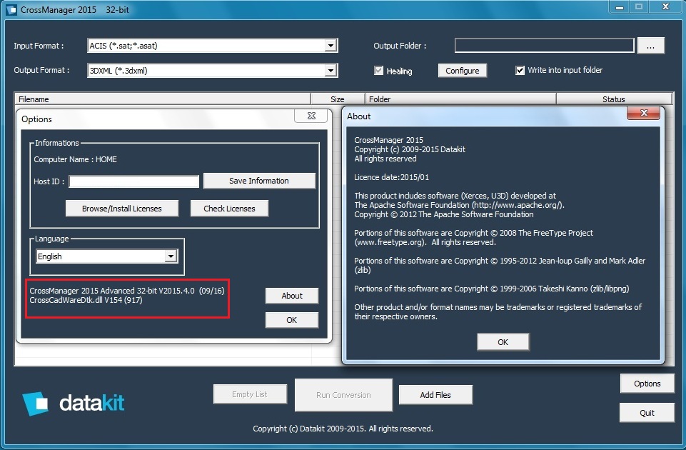 DataKit CrossManager 2015.4 with Plugins