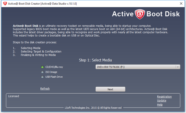 Active Boot Disk Suite 10.1.0 LiveCD (WinPE 5.1)