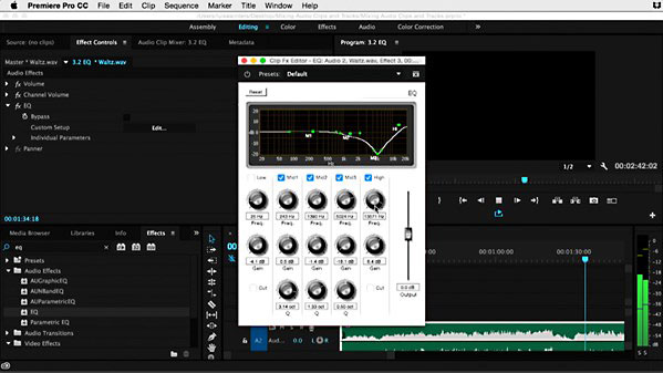 Lynda – Premiere Pro Guru: Mixing Audio Clips and Tracks