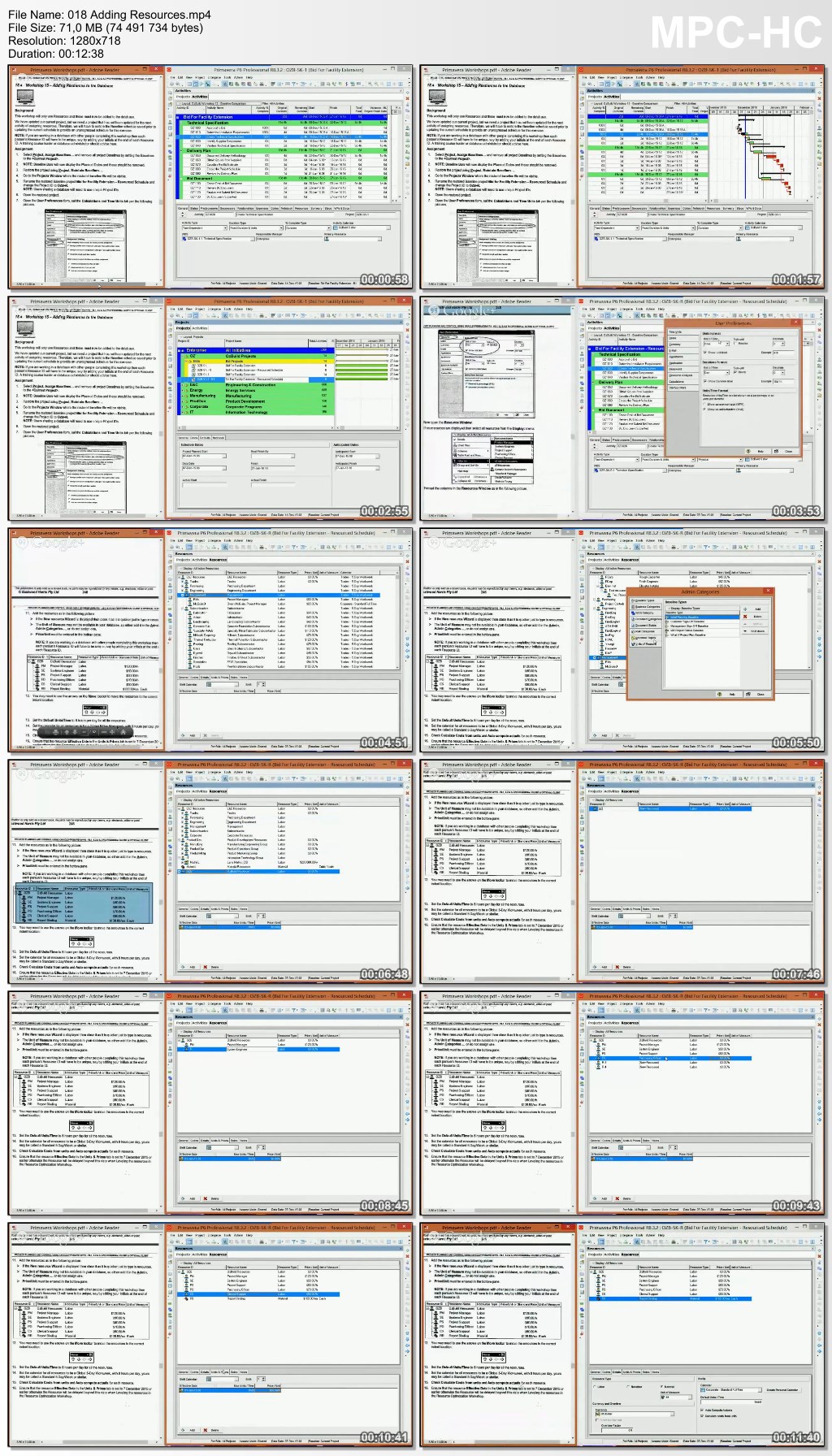 Oracle Primavera P6 - (Project Scheduling)