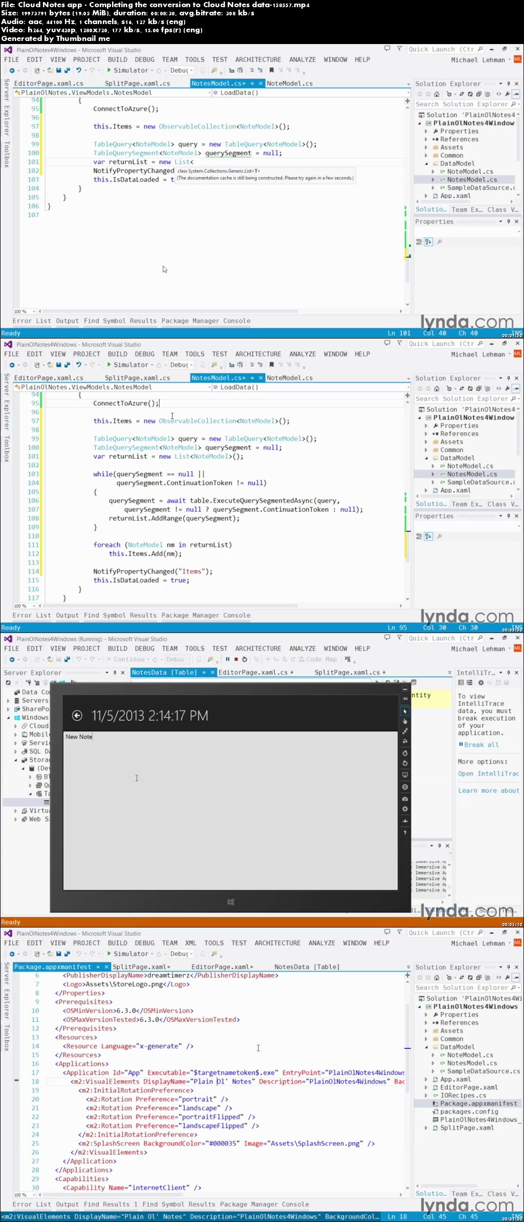 Lynda - Using Windows Azure with Windows Store Apps (repost)