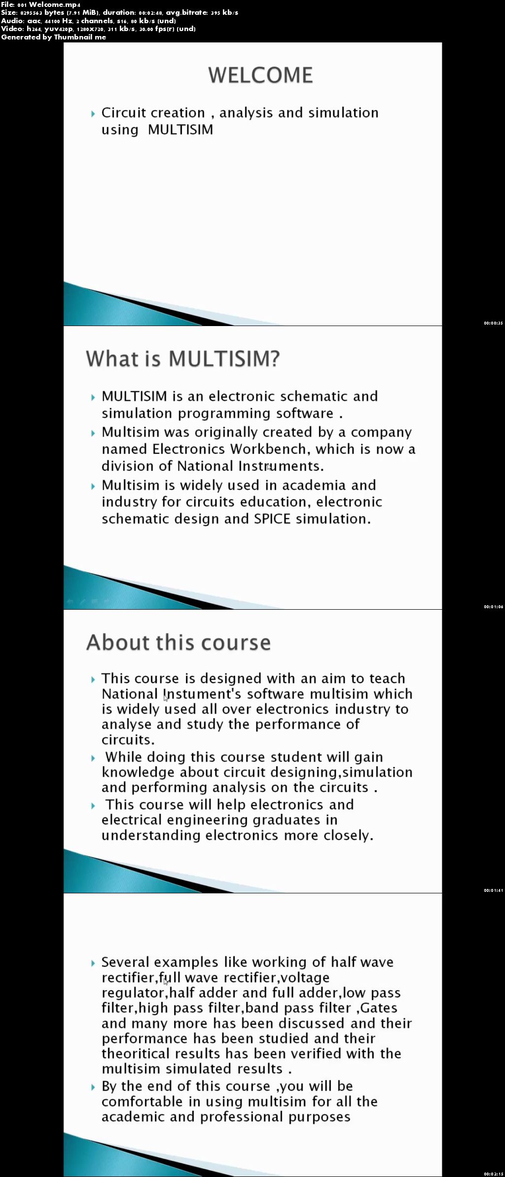  Circuit creation,analysis and simulation using MULTISIM