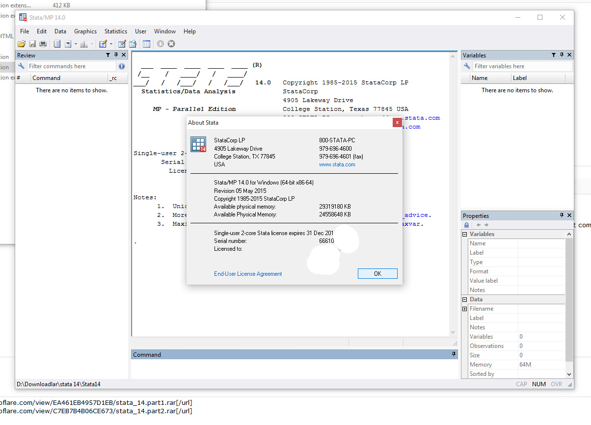 Stata 14/MP