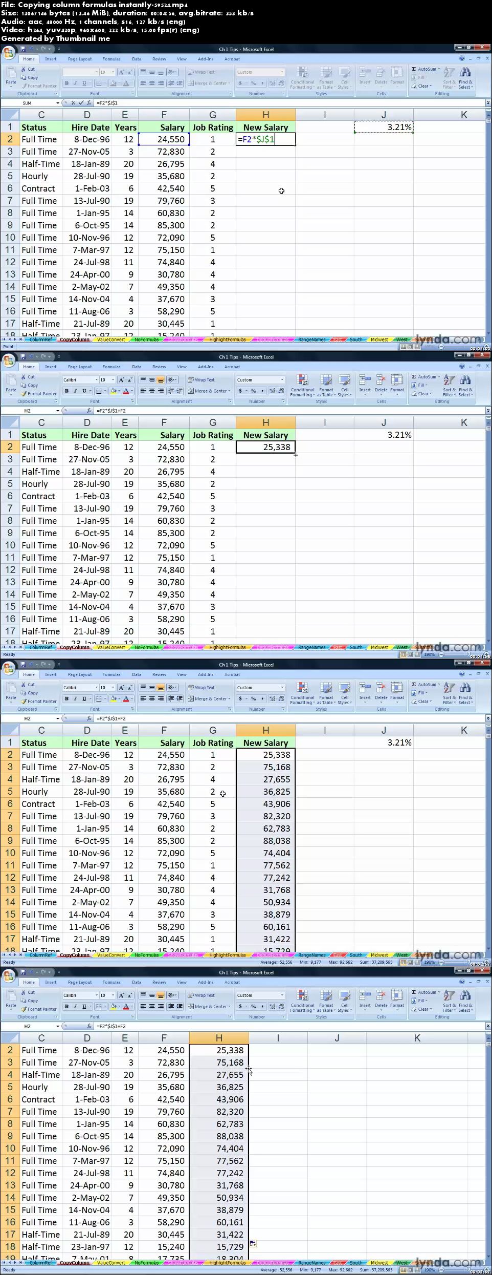 Lynda - Excel 2007: Advanced Formulas and Functions