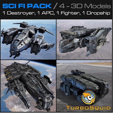 Turbosquid 3D Model: SCI FI Pack