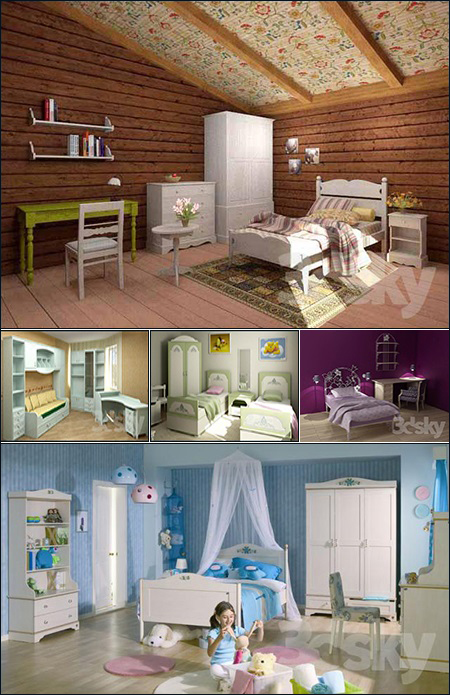 Full Furniture Set Classic Childroom