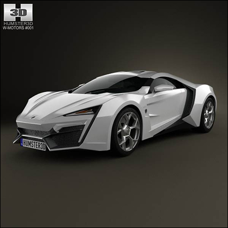 3D model of W Motors Lykan HyperSport 2012